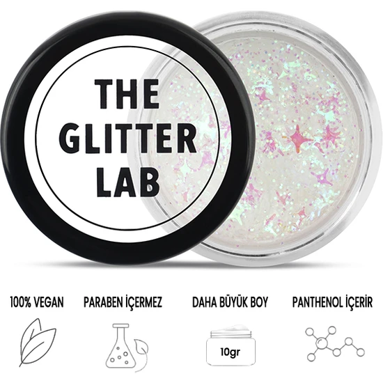 The Glitter Lab - White Space - Jel Formlu Glitter ~10gr