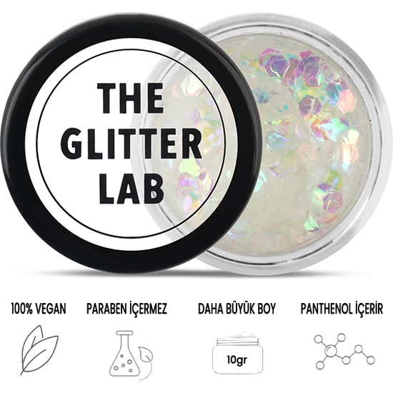 The Glitter Lab - Night Lights - Parlak Jel Formlu Glitter ~10 gr