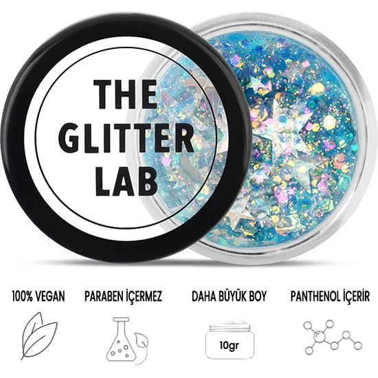The Glitter Lab - Jel Formlu Parlak Glitter - Confetti ~10 gr