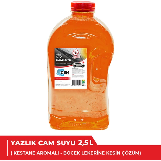 CEM CAR CARE Yazlık Cam Suyu 2,5 LT