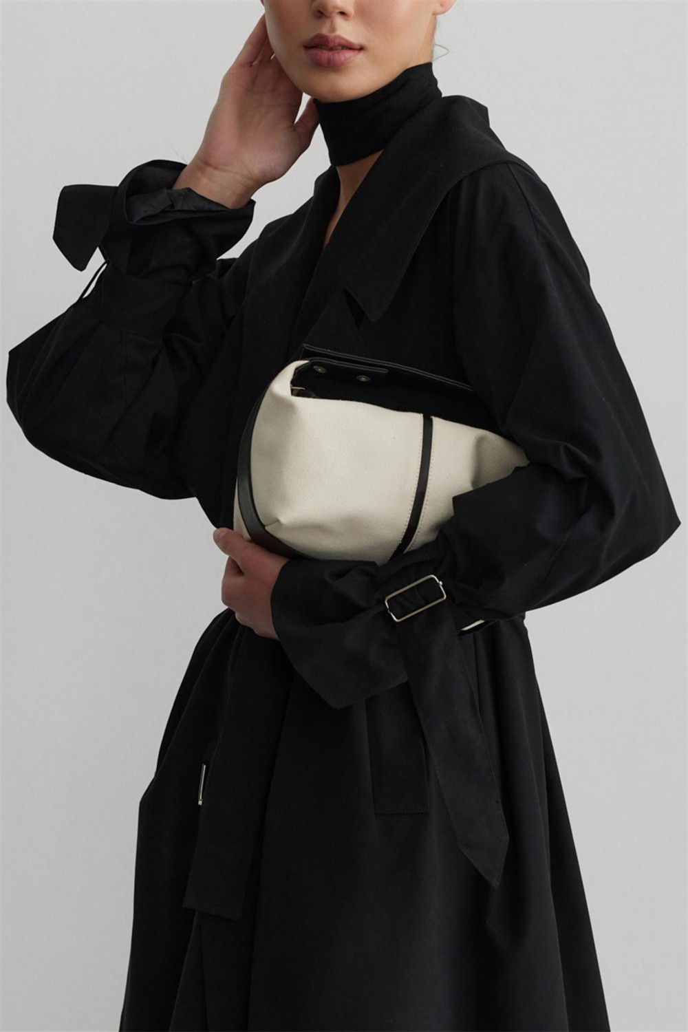 Suud Collection Krem Archi Bag görsel 3