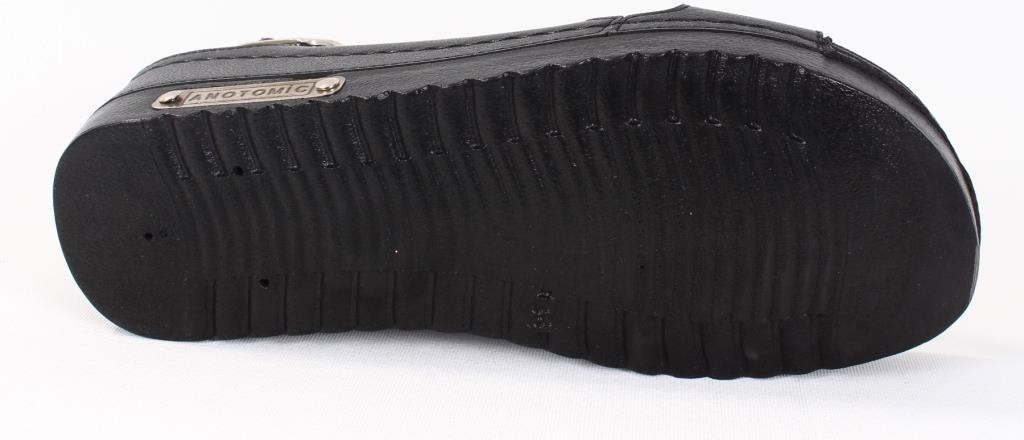 Dagoster DZA37-3031 Siyah Günlük Ortopedik Kadın Sandalet görsel 4