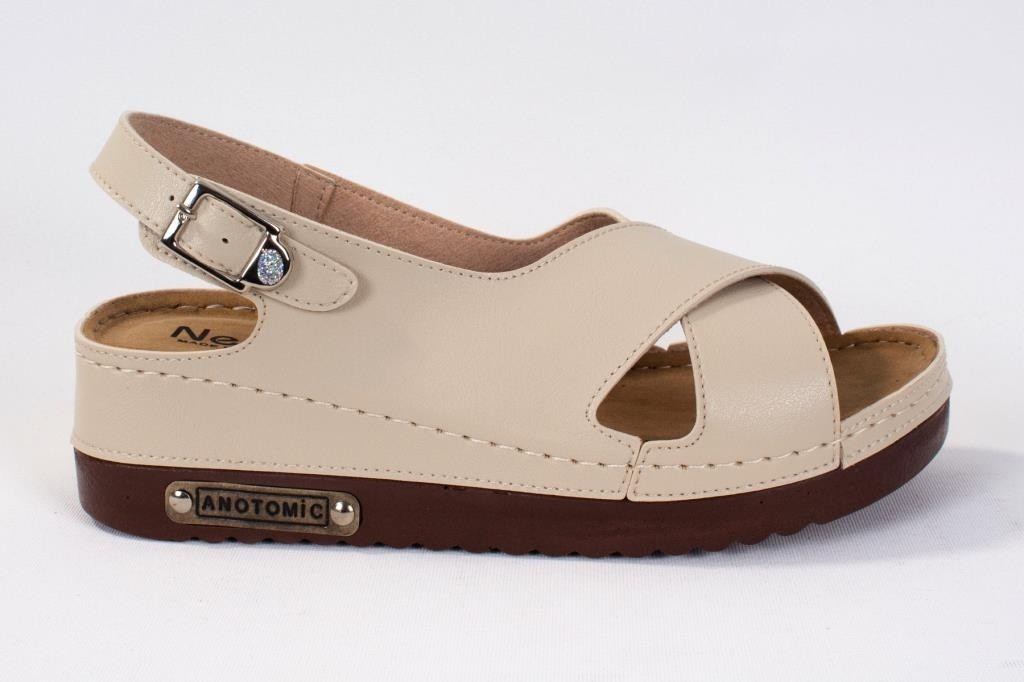 Dagoster DZA37-3031 Siyah Günlük Ortopedik Kadın Sandalet görsel 6