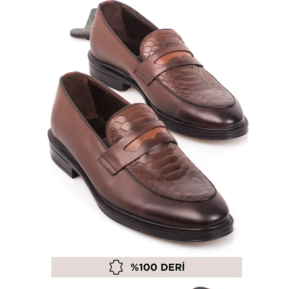 Maximoda Hakiki Deri Klasik Bagcıksız Iç Dış Deri Erkek Ayakkabı görsel 4