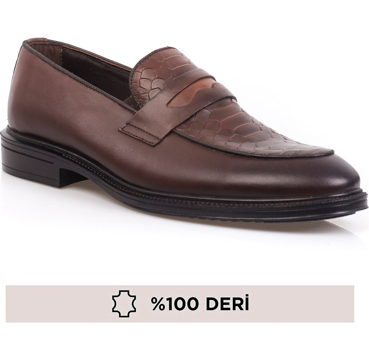 Maximoda Hakiki Deri Klasik Bagcıksız Iç Dış Deri Erkek Ayakkabı görsel 5
