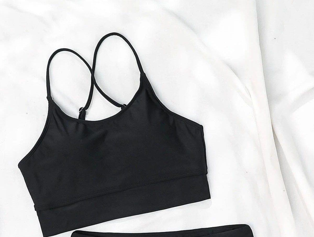 Angelsin Sırtı Çapraz Şık Tankini Bikini Üstü görsel 5