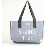 Frelso Şeffaf Plaj Çantası Baskılı Kadın Beach Bag