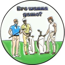 Sharplace Golf Topu Işaretleyici Emaye Katı Şapka Yok Klip Golf Top Işareti Kadınlar (Yurt Dışından)