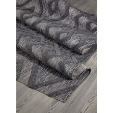 Silva Antrasit Halı Yıkanabilir Halı Balkon Halısı Oturma Odası Koridor Yatak Odası Halısı 58594A