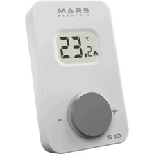 Mars Elektrik Mars S10 Kablosuz Dijital Oda Termostatı Beyaz