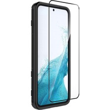 Case 4U Samsung Galaxy A54 Uyumlu Ekran Koruyucu Kırılmaz Tam Ekran Sert Temperli Davin 5D Cam