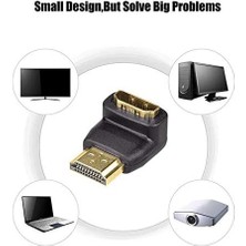 Alfais 4519 HDMI Dirsek Çevirici Dönüştürücü L Adaptörü