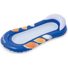 Intex 58848 Lacivert Fileli Renkli Koltuk Yatak 160CM
