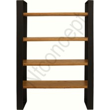Ntconcept Nia Masif Ağaç Kitaplık-Vitrin(En 200CM)
