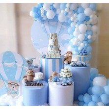 Eğlence Marketi Mavi Beyaz Balon Soft Balon Zinciri