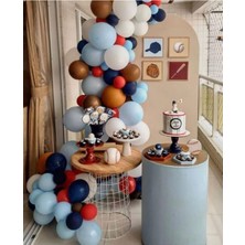 Eğlence Marketi Pastel Balon Konsept Zincir Balon Zinciri