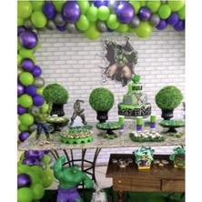 Eğlence Marketi Hulk Konsept Balon Zincir Set
