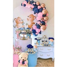 Eğlence Marketi Özel Gün Konsept Balon Krom Gold Pastel Lacivert Pembe