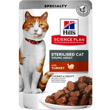 Hills Gravy Soslu Hindili Kısırlaştırılmış Kedi Konservesi 85 gr