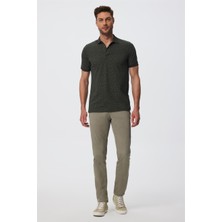 Lee Cooper Stow Normal Bel Dar Kesim Düz Paça Haki Erkek Pantolon