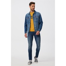 Lee Cooper Puebla Erkek %100 Pamuk Jean Ceket Denim