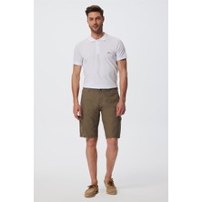 Lee Cooper Man 1 Erkek %100 Pamuk Dokuma Şort Camel