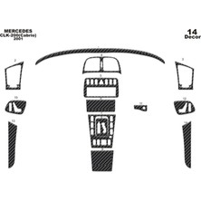 meriç cockpit design Meriç® Mercedes Clk Cabrio Ön Torpido Kaplama Maun 14 Parça 1999-2003