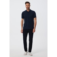 Lee Cooper Newpine Erkek %100 Pamuk Polo Yaka T-Shirt Lacivert