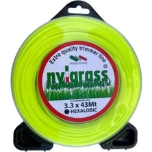 Nylgrass Motorlu Tırpan Misinası 3.3 mm 46 Metre Altıgen Yeşil