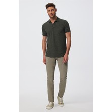 Lee Cooper Newbernard Erkek %100 Pamuk Polo Yaka T-Shirt Olive