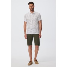 Lee Cooper Newpine Erkek %100 Pamuk Polo Yaka T-Shirt Beyaz