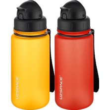 Uzspace 2'li Pipetli Tritan Matara Seti 400 ml Fiftyfifty