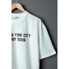 Wolters Outdoors Erkek Newyork  Oversize Baskılı Pamuklu Bisiklet Yaka Kısa Kollu T-Shirt