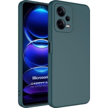 Microsonic Xiaomi Poco X5 5g Kılıf Groovy Soft Koyu Yeşil