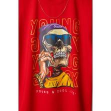 Wolters Outdoors Erkek Young Cool  Oversize Baskılı Pamuklu Bisiklet Yaka Kısa Kollu T-Shirt