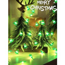 Queen Aksesuar Yeni Yıl Yılbaşı Mini 20 Li LED Işık Çam Ağacı Dekorasyon Süsü Zincir Süs