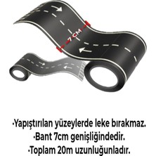 Otobant Eğitici ve Eğlenceli Yol Yapım Road Tape Şerit Oyun Bandı