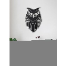 Tasagram Baykuş Lazer Kesim Metal Tablo