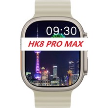 Sonreir Watch 8 Ultra Hk8 Promax Amoled 49MM Bej Akıllı Saat Xiaomi Iphone Huawei Uyumlu Pusula Sesli Görüşmeli HK8PROMAX