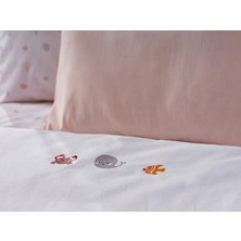 Doqu Home Nakışlı Bebek Nevresim Takımı Akvaryum Bebek - Somon