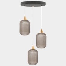 Minimal Lotus Plafonyer Cam Avize