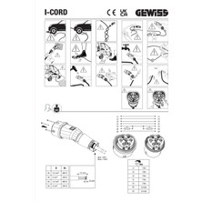 Gewiss Elektrikli Araç Şarj Kablosu Tip2-3 Faz 32A- 22KW/SAAT 5metre