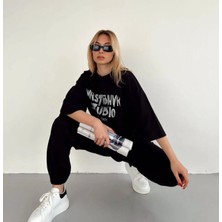 Amor Man Özel Tasarım Wrstbhvr Studıo Baskılı %100 Pamuk Kısa Kollu Yazlık Kadın Eşofman Takımı