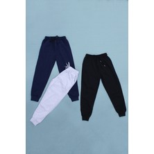Panio Kids  3'lü Jogger Model Cep Detaylı Erkek Çocuk Eşofman Altı