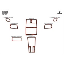 meriç cockpit design Meriç® Nissan Terrano Ön Torpido Kaplama Maun 7 Parça 1996-2002