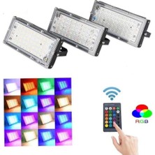 G-Led 50W Rgb LED Projektör Kumandalı IP65 Korumalı