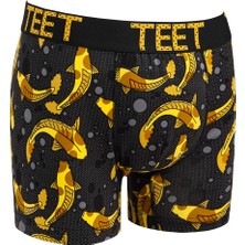 Teet Erkek Boxer Pamuklu Desenli Deluxe 5'li Set