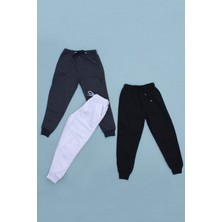 Panio Kids  3'lü Jogger Model Cep Detaylı Erkek Çocuk Eşofman Altı