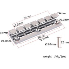 Runto Düz Üst Gitar Parçaları Için Montaj Vidaları ile Krom Kaplı Kuyruk Parçası (Yurt Dışından)