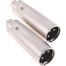 Runto 2pcs Xlr Erkek Ila Rca Dişi Fiş 3pin Ses Kablosu Mikrofon Mikrofon Mikrofon Dj Adaptörü (Yurt Dışından)